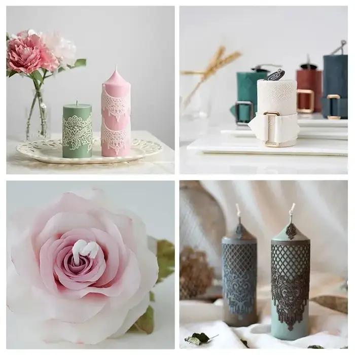 Matériel de fabrication de bougies en cire de soja naturelle sans paraffine pour création artisanale maison et décoration d'intérieur personnalisée