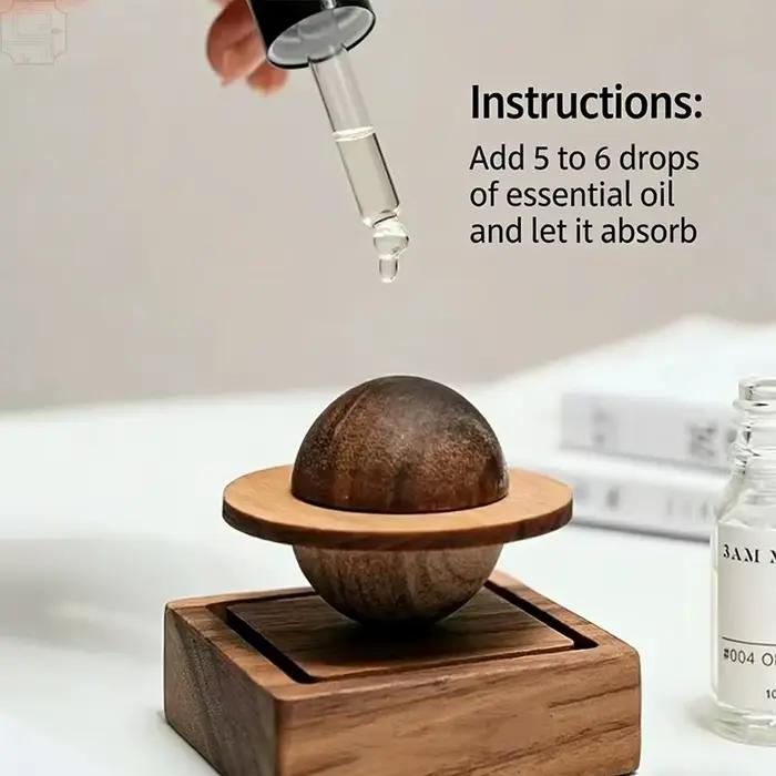 Diffuseur de parfum en bois sans huile essentielle, en forme de Jupiter, décoration pour la maison, air frais, cadeau pour un ami, essentiels pour la chambre de dortoir, 1 pièce