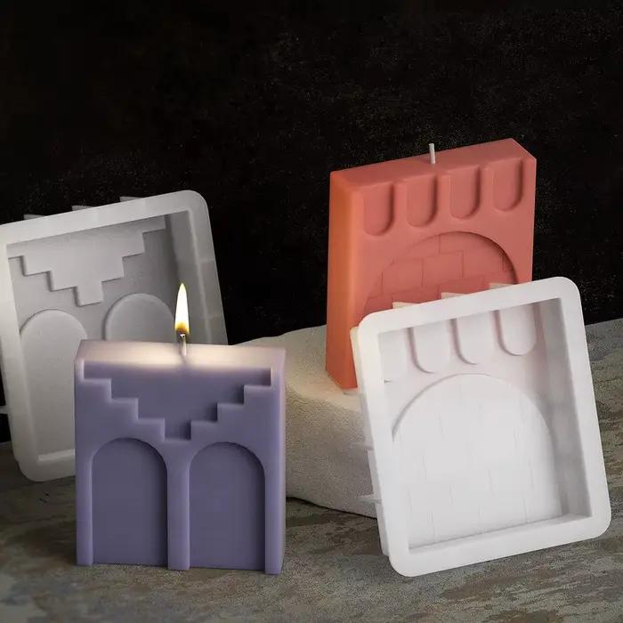 Moule bougie parfumée bricolage porte de ville moules château