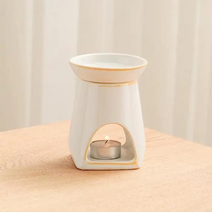 Brûleur d'huiles essentielles en céramique pour purifier l'air et créer une ambiance relaxante à la maison ou au bureau occasions spéciales-decoration-atmosphère-romantique