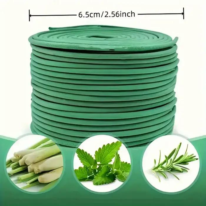 Y 48 pièces encens en bobine de citronnelle naturelle avec support-camping, bord de piscine, extérieur, Patio et randonnée parfum anti-moustique américain