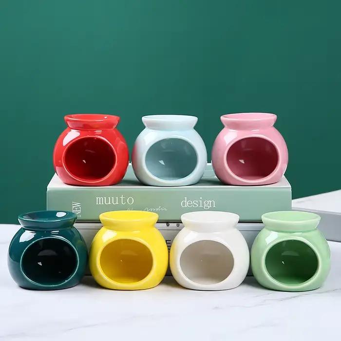 Brûleur d'arômes en céramique pour aromathérapie, diffuseur d'huiles essentielles, chauffe-cire fondue, décor de salon, cadeau pour occasions spéciales