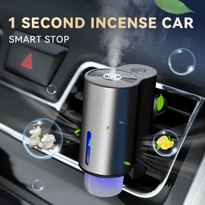 Diffuseur d'huile essentielle d'humidificateur pour voiture avec réglages multiples parfum océan pour trajets quotidiens et voyages