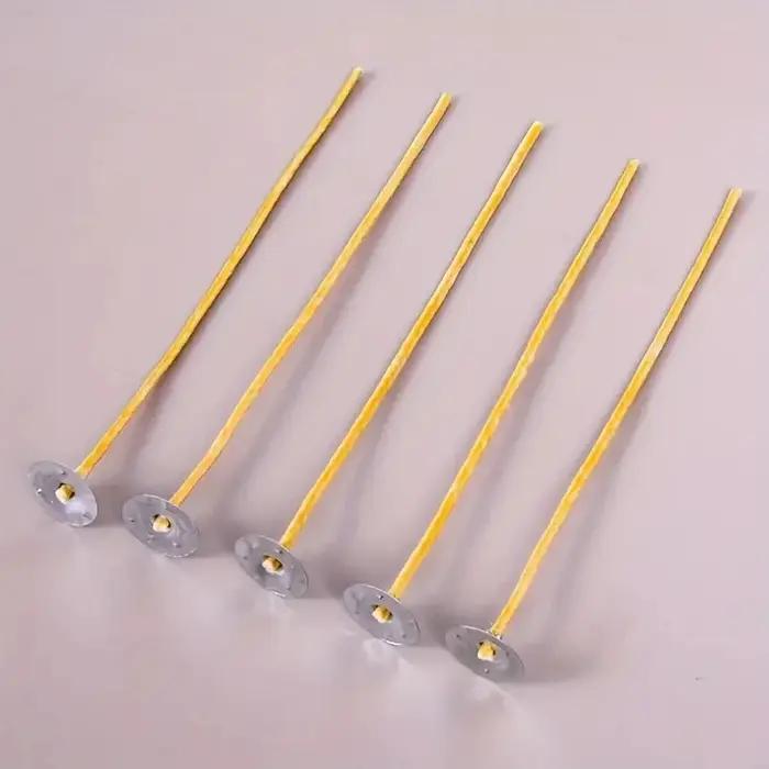 20 mèches de bougie en chanvre pré-cirées de 9 cm/15 cm/20 cm