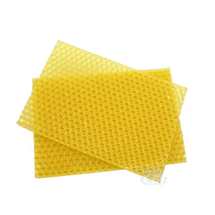 Feuille de nid d'abeille en cire d'abeille Pure
