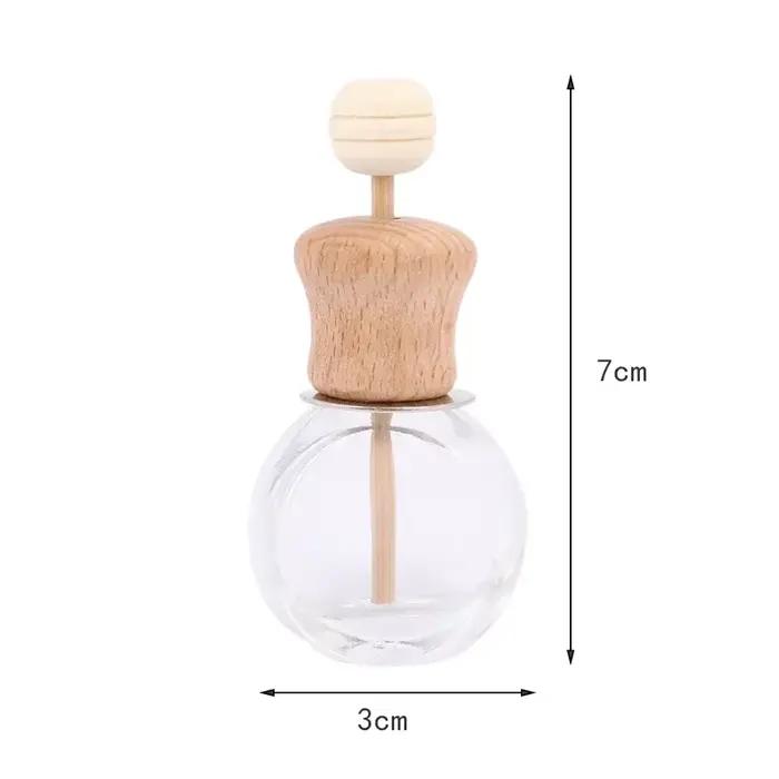 Désodorisant bouteille de parfum pendentif huiles essentielles voiture suspendus Clips en verre