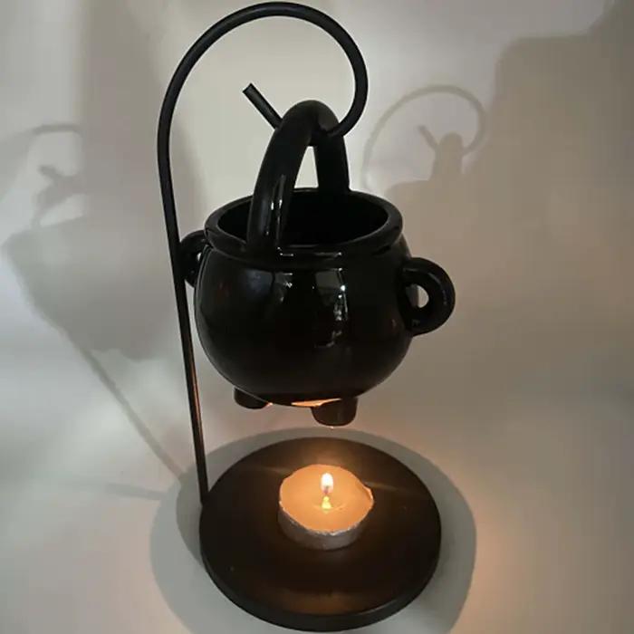 Brûleur d'huile essentielle en céramique pour salon, bureau, yoga, méditation, décoration de maison et cadeau pour occasions spéciales