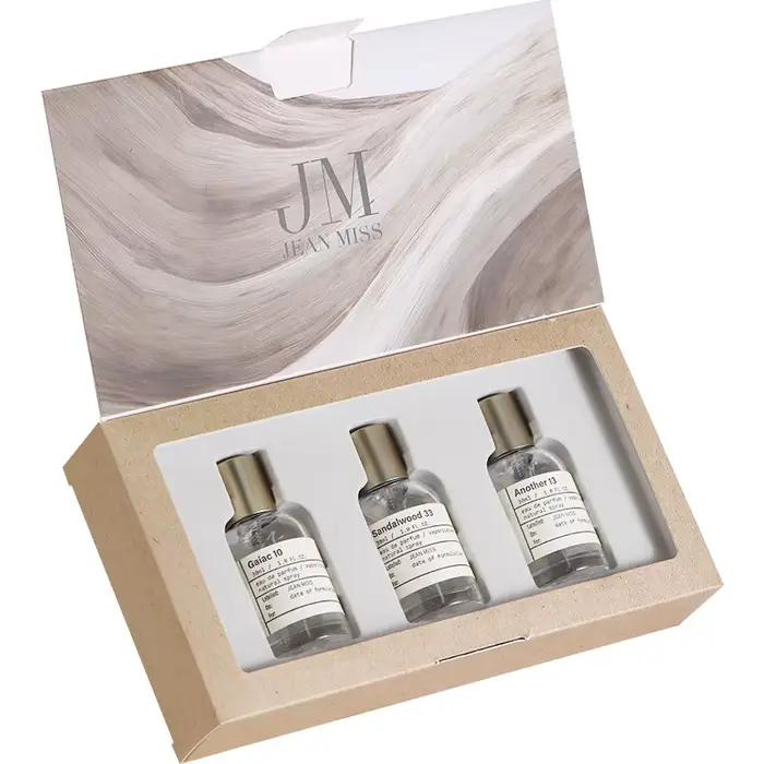 Coffret Cadeau Mini Parfum de Luxe Élégant Boisé Chaud Santal Frais Fruité Longue Durée Unisexe Parfum Naturel Quotidien Spray Corporel