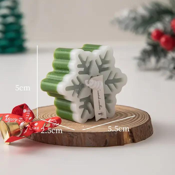 Accessoires de bougies d'aromathérapie flocon de neige de noël