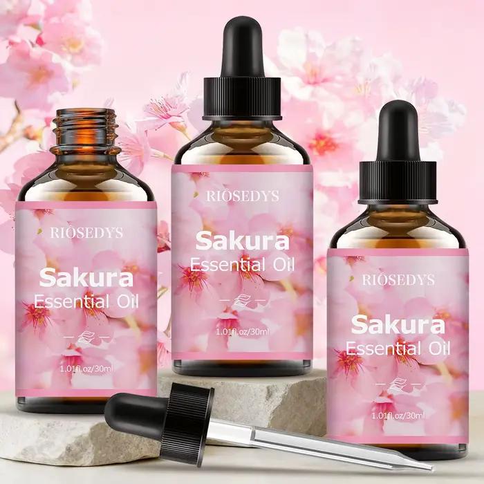 Huile Essentielle de Sakura Naturelle Convient Massages Soins Capillaires Diffuseurs Occasions Spéciales Calme Détente Relaxation