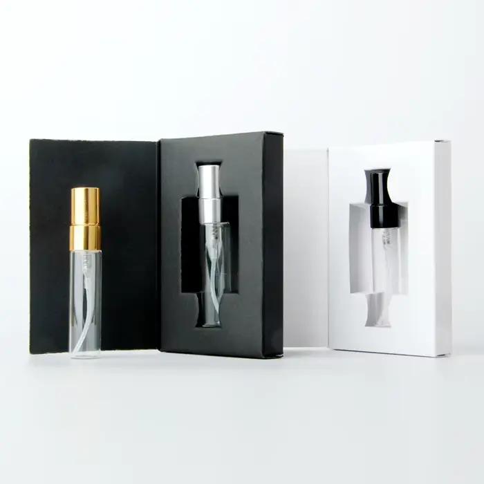 Bouteilles rechargeables personnalisées en verre avec atomiseur pour parfum, logo personnalisable, emballements de parfum vides pour cadeaux, bouteilles rechargeables pour soins personnels