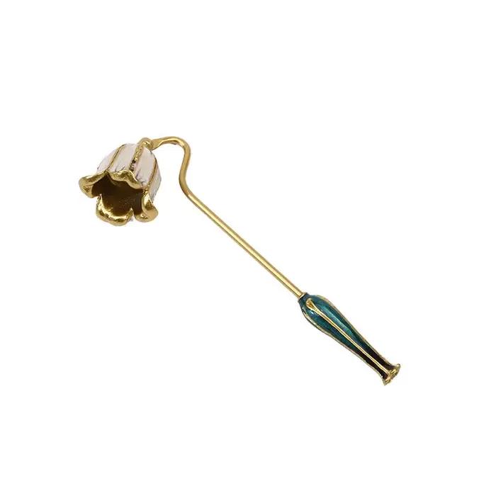Outil d'extinction de bougie vintage avec couvercle pour pot de bougie aromatique, décoration d'inté