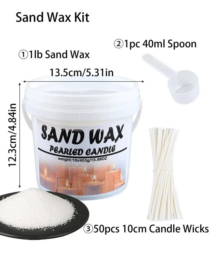 1LB cire de sable perle bougie bricolage à la main parfumée bougie outils glace fleur cire flocon de