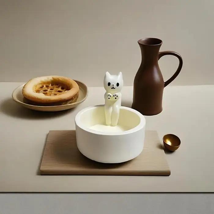 Bougeoir chaton mignon JETTING chandelier d'aromathérapie créatif de dessin animé pour la décoration de la maison occasions spéciales
