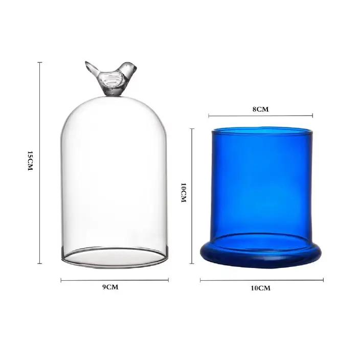 Bougies en verre modernes pour la décoration de la maison, accessoires d'aromathérapie et relaxation, idéales pour la thérapie par l'olfaction et la personnalisation de l'espace de vie