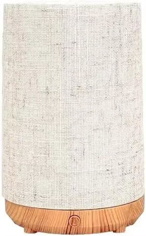 Diffuseur d'huiles essentielles nouvelle génération 2026 pour la maison avec housse en tissu, diffuseur électrique ultrasonique compact avec lumière 8 couleurs