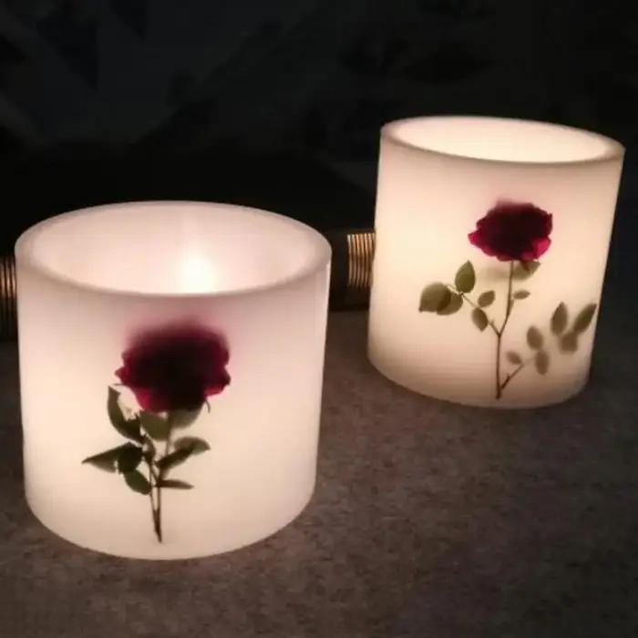 Moule en plastique creux pour bougie parfumée de mariage faite à la main