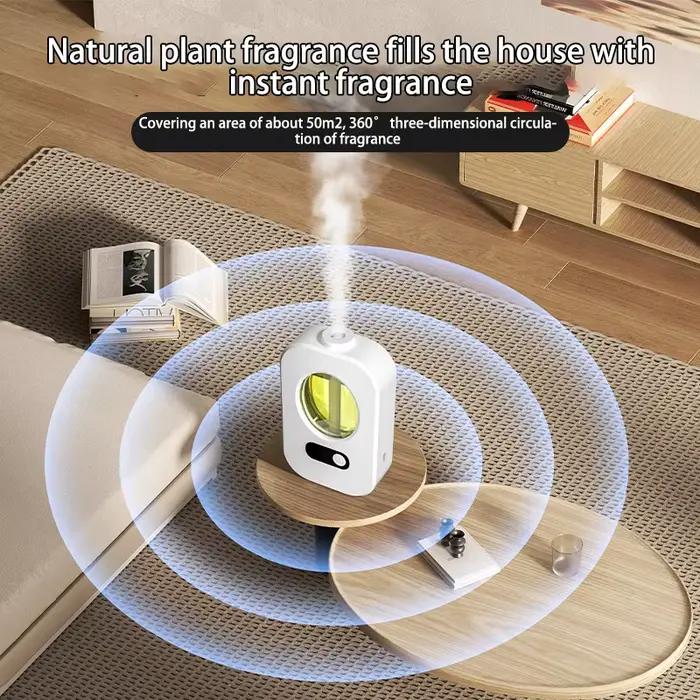 Diffusateur d'aromathérapie automatique avec mosaïque, humidificateur et désodorisant pour toilettes et salles de bain, distributeur d'huiles essentielles, ambiance relaxante pour maison et bien-être