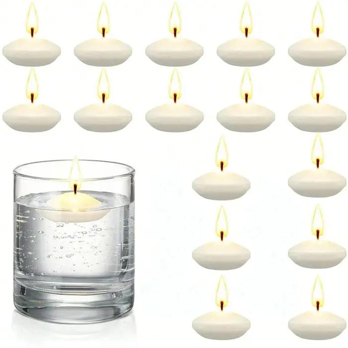 Bougies flottantes à disques non parfumés