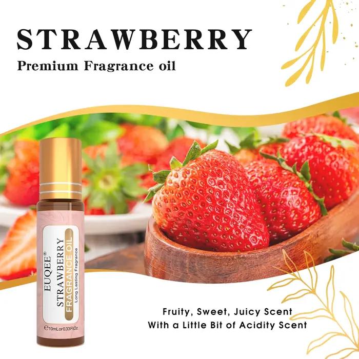 Huile Essentielle EUQEE Parfum Fruits Sucriés Huile de Parfum Noix de Coco Vanille Mangue Fraise Cerise Pastèque Pêche Olfactif Relaxant Occasions Spéciales