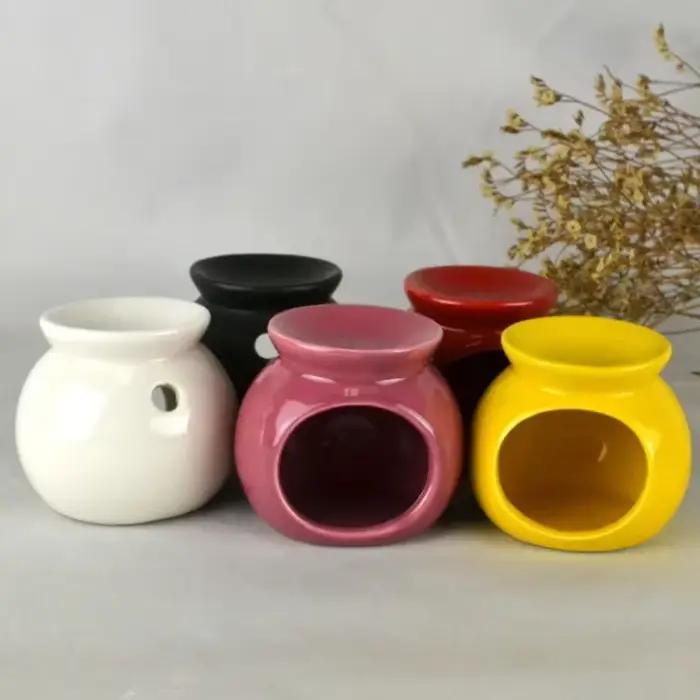 Brûleur d'arôme en céramique pour diffusion d'huiles essentielles, brûleur d'encens, décoration de maison, cadeau pour la famille et les amis