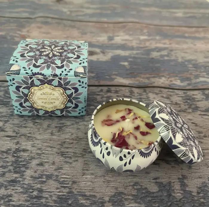Bougie aromathérapeutique en cire de soja multicolore pour ambiance romantique et relaxation maison ou bureau occasions spéciales anniversaires de mariage