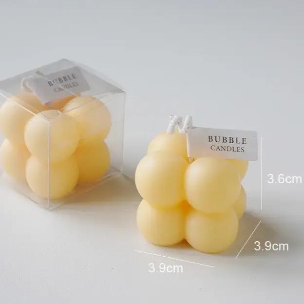 Ins – bougie parfumée en forme de Cube à bulles