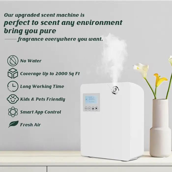Diffuseurs d'aromathérapie 300ml, contrôle WIFI, diffuseur d'huile essentielle, fonction minuterie, désodorisant, distributeur d'odeur pour maison et hôtel