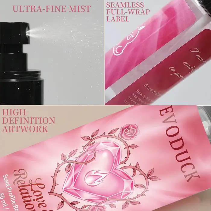Spray d'ambiance aromathérapie Rose Jasmin 80ml – Brume rituelle pour les relations amoureuses, purification énergétique des chakras, méditation spirituelle, cadeau pour la maison