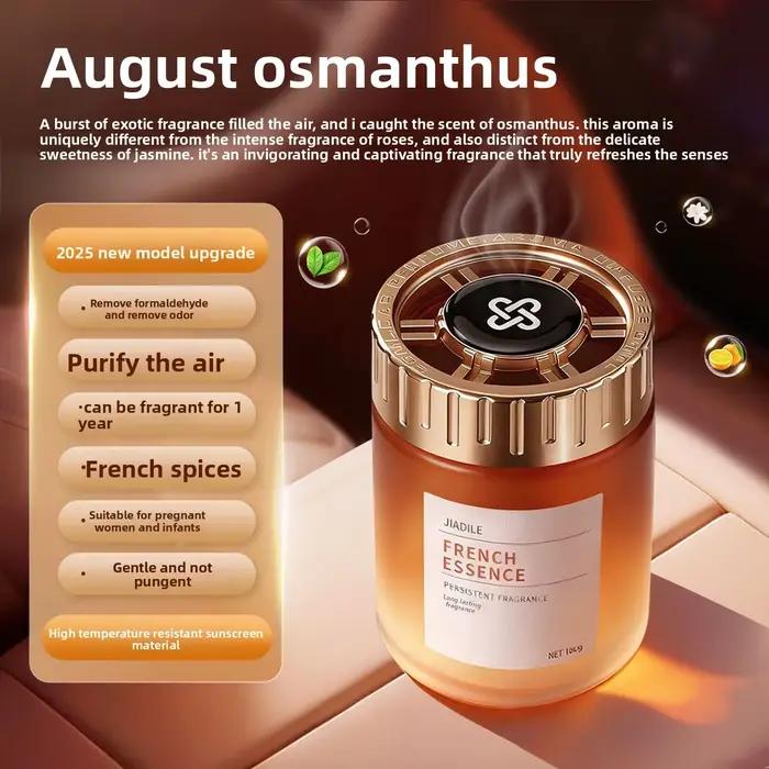 Baume aromatique solide pour voiture, éliminateur d'odeurs, parfum longue durée, ornement parfumé haut de gamme pour voiture neuve