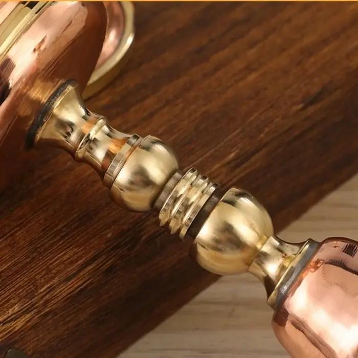 Chandelier du népal, tasse de bougie rétro en cuivre rouge