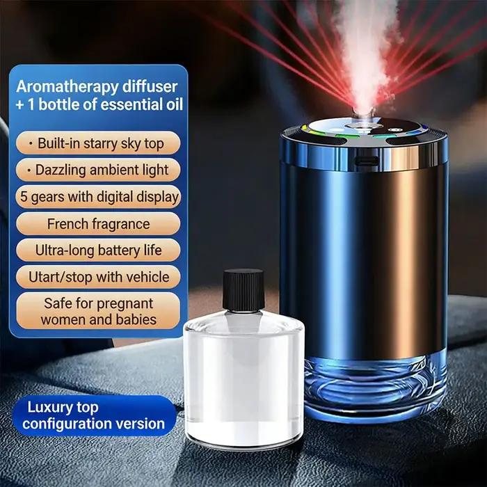 Diffuseur d'air électrique intelligent pour voiture avec lumière ambiante LED