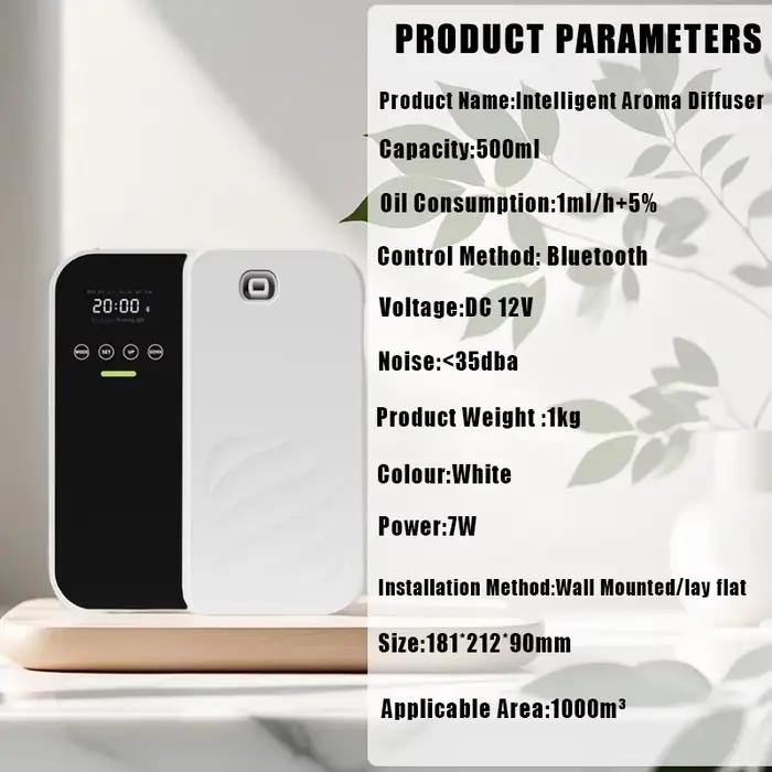 Diffuseur Aroma Sans Eau LSCENT TUNNEL Design Mural Avec Contrôle Par Téléphone Pour Maison Occasions Spéciales Relaxation Sommeil