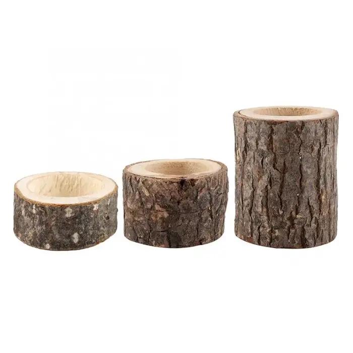 Bougeoir en Bois de Mariage