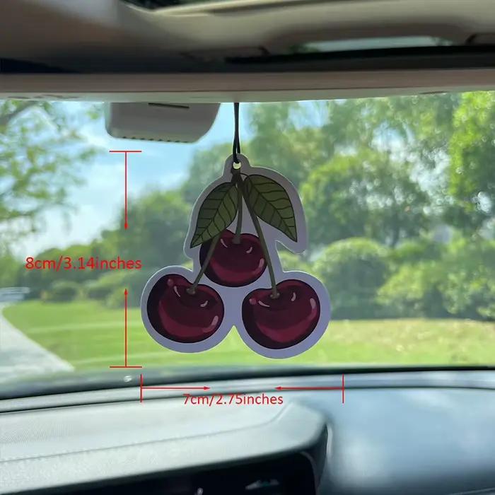 Tablettes parfumées pour voiture (tendance internationale) aux senteurs de cerise, de freesia et de poire anglaise, désodorisant pour armoire, parfum, décoration pour rétroviseur, pendentif pour intér