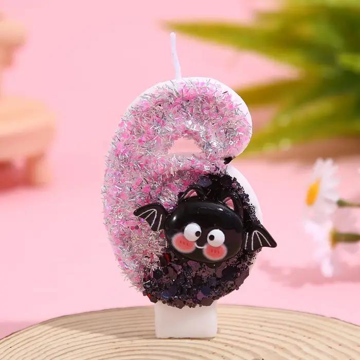 Bougie petite chauve-souris mignonne d'halloween