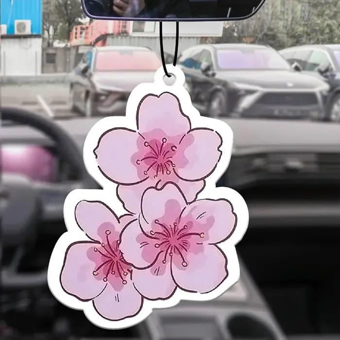 Désodorisant de parfum d'aromathérapie de voiture, pendentif de parfum de rétroviseur d'anime de des