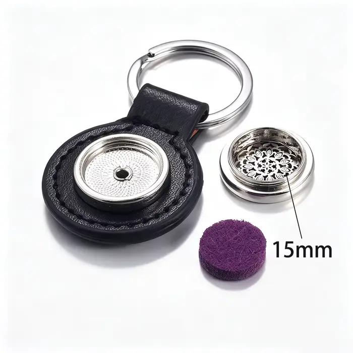 Porte-clés diffuseur d'huiles essentielles d'aromathérapie, pendentif ouvrable, bijou diffuseur d'arômes