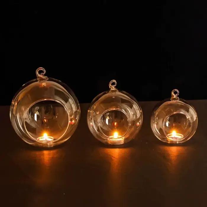 Conteneur de Bougie en Boule Creuse Résistante à la Chaleur