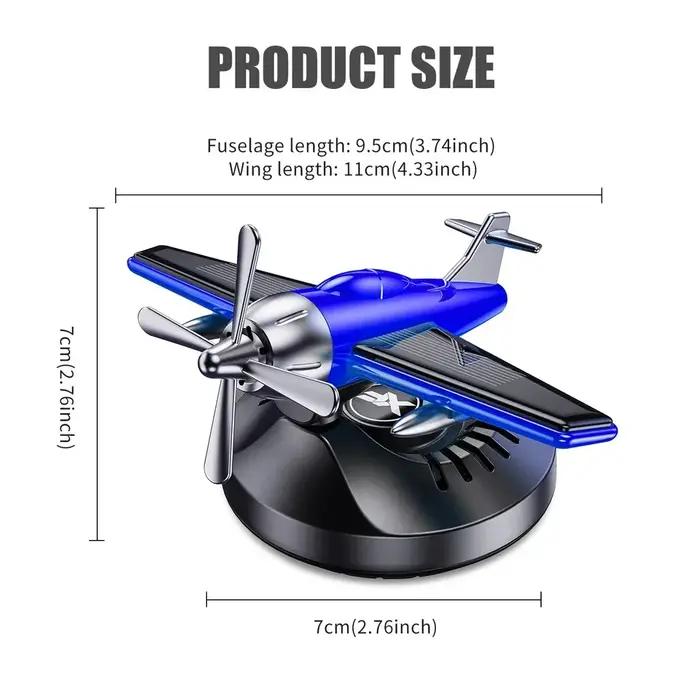 Diffuseur de parfum d'avion à hélice rotative à 360 degrés à énergie solaire