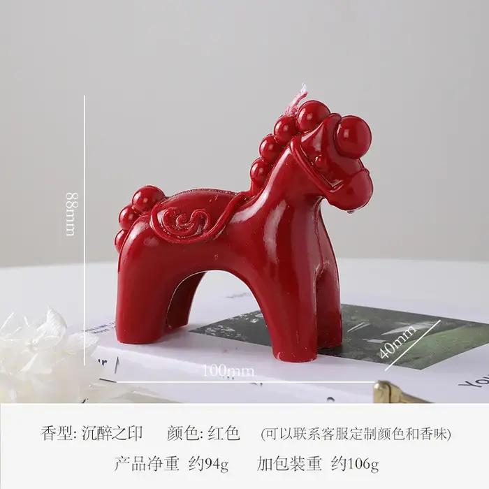 Bougie en forme de cheval