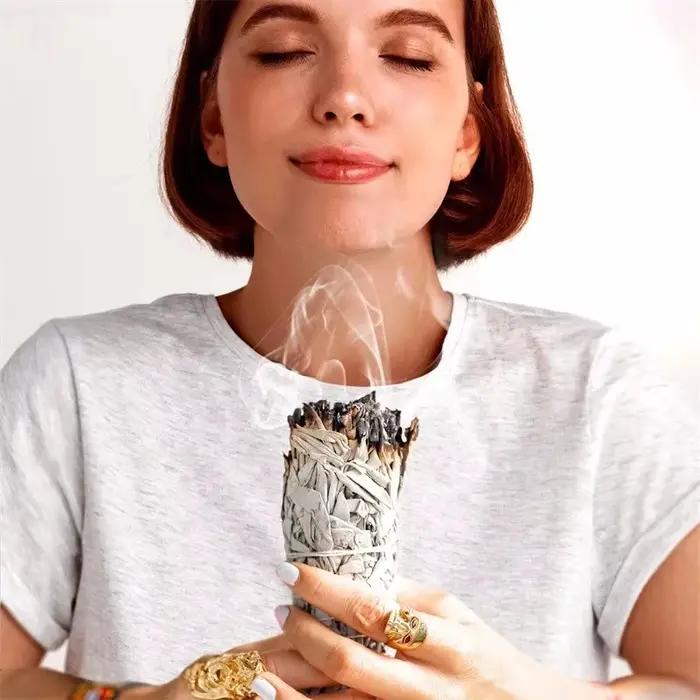 Bâtonnets de Sauge Blanche Naturelle pour Yoga
