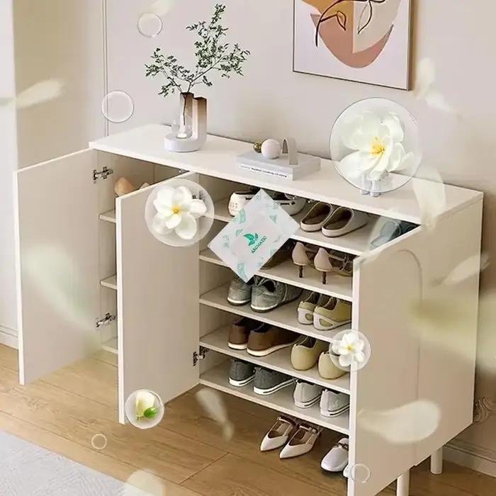 Sachet parfumé au jasmin pour armoire, tiroir, placard, voiture – Désodorisant et éliminateur d'odeurs pour la maison