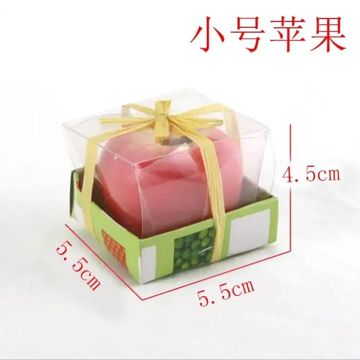 Bougie pomme créative, cadeau de réveillon de Noël