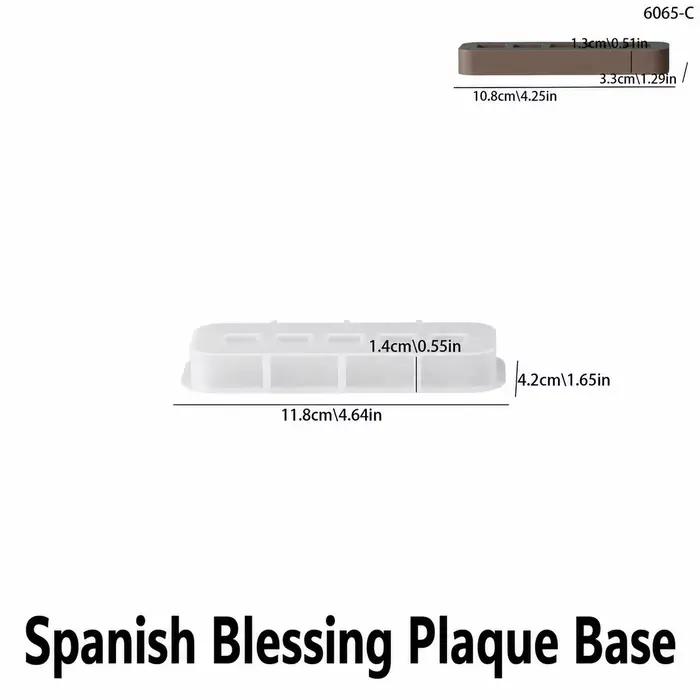 Moule artisanal DIY pour bougies longues en forme de bande, Moule de prière espagnole, Structure sta