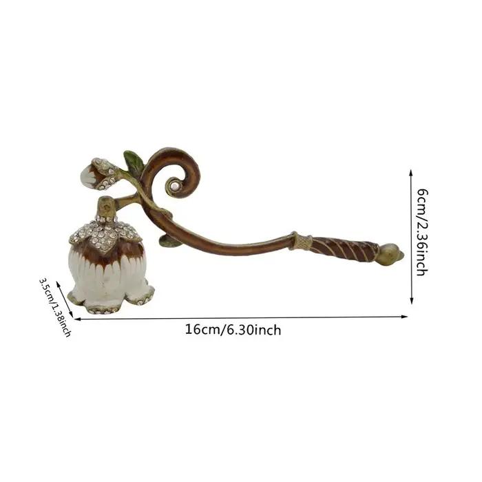 Éteignoir de bougie en métal avec long manche pour amateurs de bougies, décoration intérieure élégante, idéal pour fêtes et cadeaux