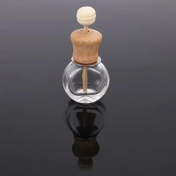 Désodorisant bouteille de parfum pendentif huiles essentielles voiture suspendus Clips en verre
