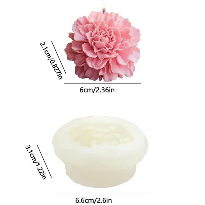 Moule à fleur d'hibiscus pour bougie et savon