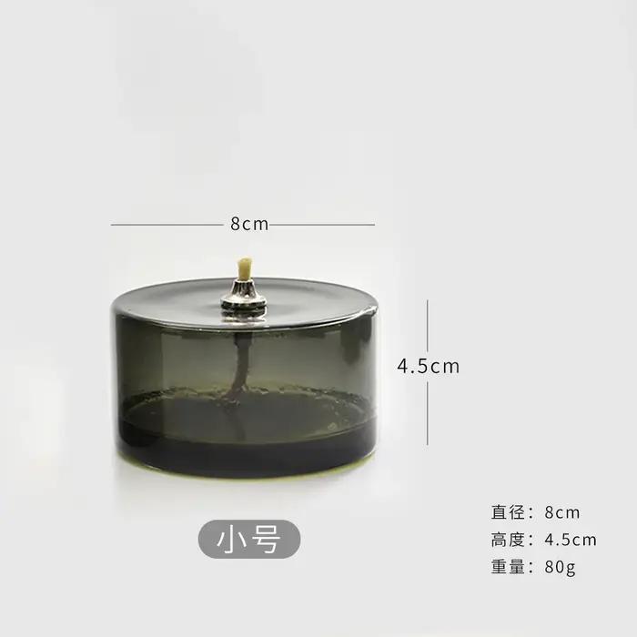 Bougeoir en verre coloré créatif fait à la main
