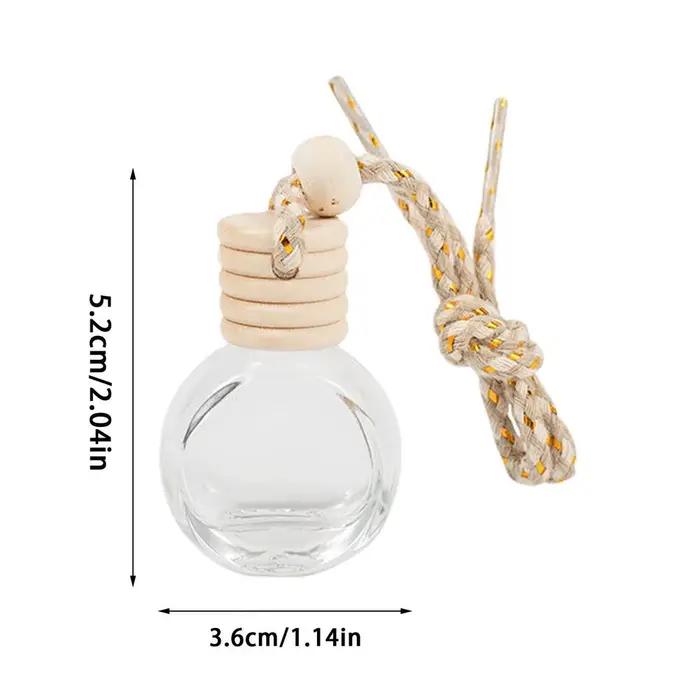 Diffuseur de voiture suspendu, flacon de parfum désodorisant pour voiture, bouteille de parfum pour